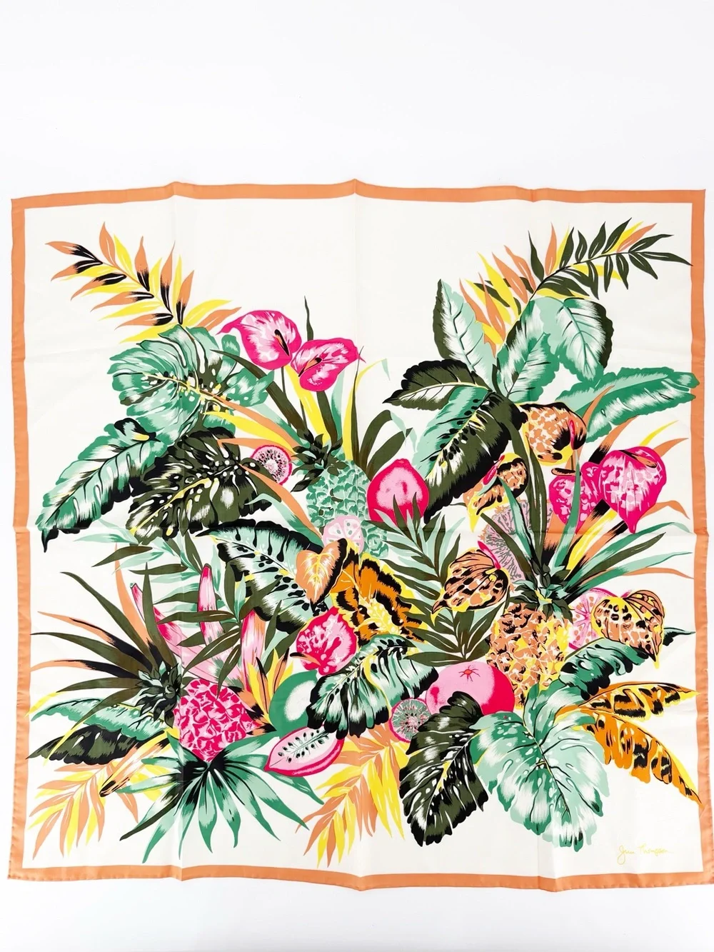 Jim Thompson Silk Scarf Tropical Print